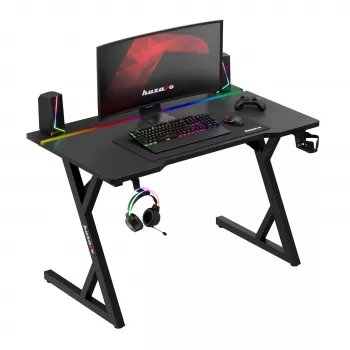Huzaro Hero 2.4 RGB fekete gamer asztal