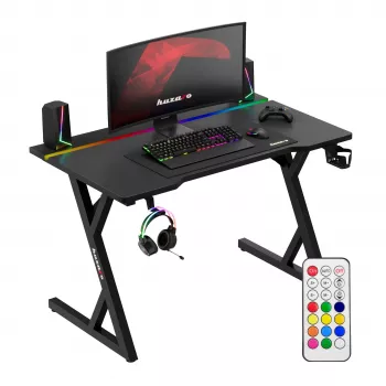 Huzaro Hero 2.4 RGB fekete gamer asztal