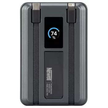 Power Bank Newell MS-10000 Pro MagSafe 10000 mAh Lightning, USB-C - szürke