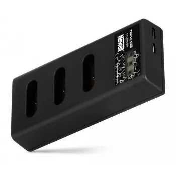 Newell CD-USB-C Triple-Channel Battery Charger for Sony NP-BX1 Batteries