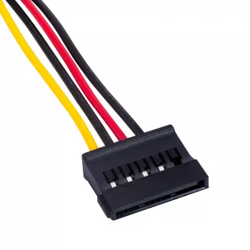 Akyga AK-CA-17 Molex-SATA tápátalakító kábel, 15 cm