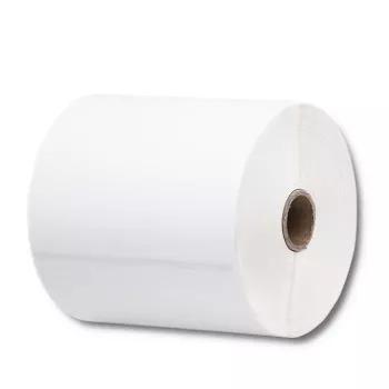 QOLTEC hőcímke 100 x 150 mm 350 darab - direkt termikus, fehér, tartós ragasztó