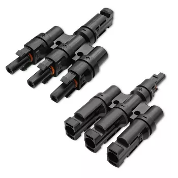 Qoltec MC4 T-típusú elágazó csatlakozó készlet 1000V 30A