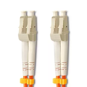 Qoltec optikai patch kábel LC/UPC - LC/UPC multimód OM2 duplex 20 m