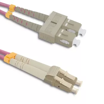 Qoltec optikai patch kábel LC/UPC - LC/UPC multimód OM4 duplex 10 m