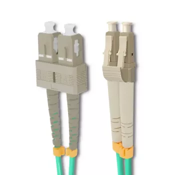 Qoltec optikai patch kábel LC/UPC - SC/UPC multimód OM4 duplex 5 m