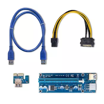 Qoltec Riser PCI-E ver. 009S USB 3.0 60cm GPU mining hosszabbító