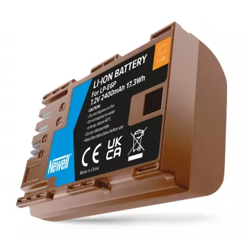 Newell LP-E6P csereakkumulátor USB-C-vel Canon fényképezőgépekhez
