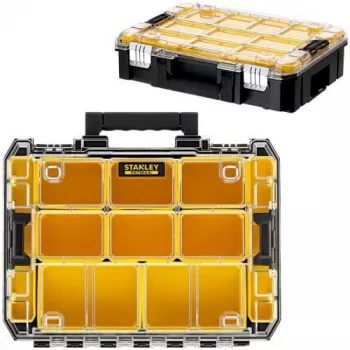STANLEY PRO-STACK szervező duó csomag (fekete/átlátszó, 2 darab)