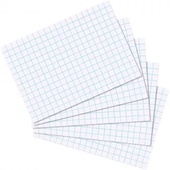 Herlitz karteikártya A7, kockás 5 mm, 170 g/m², fehér, 100 darab (10621431)