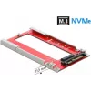 DeLOCK U.2 - M.3 / NF1 konverter – PCIe 4.0 NVMe adapter, SFF-8639 - SFF-8611/8612