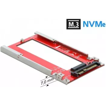 DeLOCK U.2 - M.3 / NF1 konverter – PCIe 4.0 NVMe adapter, SFF-8639 - SFF-8611/8612