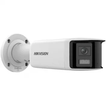 Hikvision DS-2CD2T47G2P-LSU/SL 4MP AcuSense kültéri bullet IP-kamera 2,8 mm-es objektívvel, fehér fény, kétirányú hang, vaku, PoE