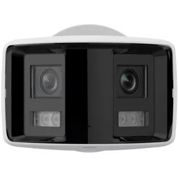 Hikvision DS-2CD2T47G2P-LSU/SL 4MP AcuSense kültéri bullet IP-kamera 2,8 mm-es objektívvel, fehér fény, kétirányú hang, vaku, PoE
