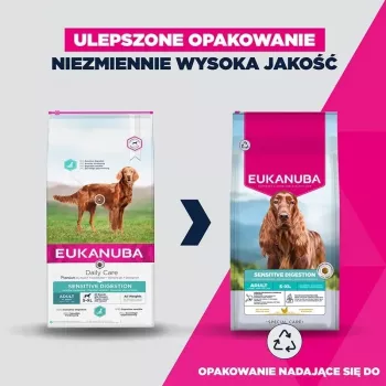 Eukanuba Special Care Sensitive Digestion száraztáp kifejlett kis és közepes fajtájú kutyáknak, bárány és rizs, 12 kg