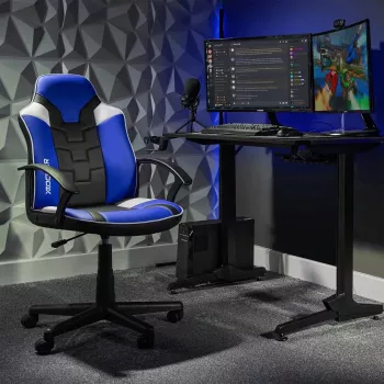 X Rocker Saturn gamer íróasztalszék gyerekeknek és fiataloknak - kék