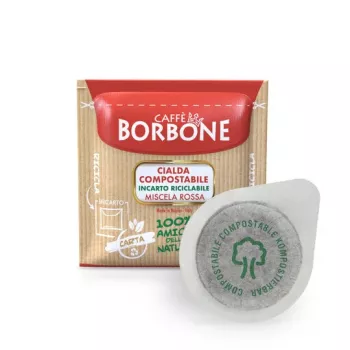 Caffè Borbone Miscela Rossa 44mm ESE rendszerű kávépárna 100 darabos csomag, párnánként 7,2g