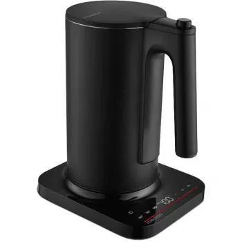MEDION MD 12106 vízforraló 1,5L 2200W fekete rozsdamentes acél melegen tartó funkció