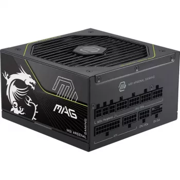 MSI MAG A1000PLS PCIE5 1000W 80 PLUS Gold teljesen moduláris ATX 3.0 tápegység