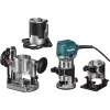 Makita RT0702CX3J élmaró 710W 8mm szorítóhüvely 3 alappal MAKPAC dobozban