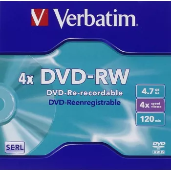 Verbatim Matricas DVD-RW 4,7GB 4x 5 darabos csomag Jewel Case