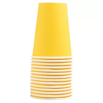 PROnappe 15 papírpohár 200 ml, sárga (89119I)
