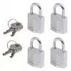 Master Lock 9120EURQNOPCC laminált acél lakat 4 darabos csomag, azonos kulcsú, 20 mm test szélesség