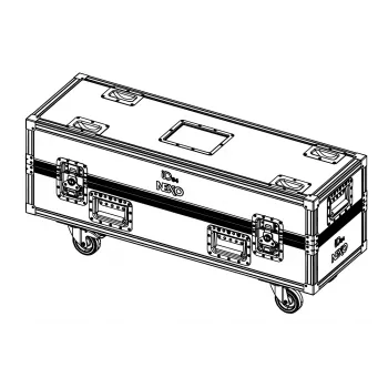NEXO IDT-2CASE84 flight case görgőkkel 2x ID84 / ID84T hangsugárzóhoz