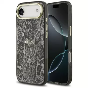 Guess Python Pattern MagSafe tok iPhone Air-höz - fekete