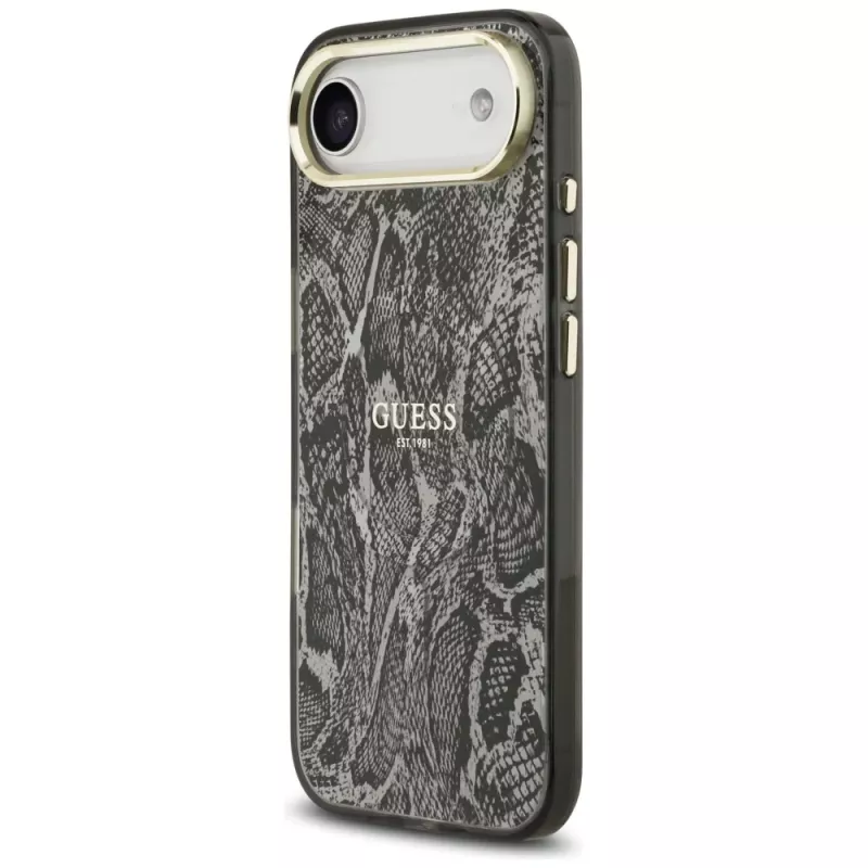Guess Python Pattern MagSafe tok iPhone Air-höz - fekete