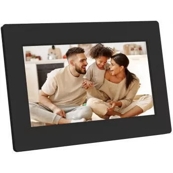 AGFAPHOTO APF700 Wi-Fi 7 inch digitális képkeret 32 GB tárhellyel, IPS-LCD érintőképernyővel, mozgásérzékelővel, automatikus forgatással, fekete