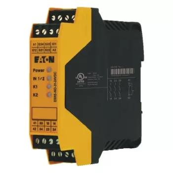 Eaton ESR5-NO-31-24VDC biztonsági relé 24 V DC 3 NO + 1 NC csavaros csatlakozó sínre