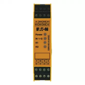 Eaton ESR5-NO-31-24VDC biztonsági relé 24 V DC 3 NO + 1 NC csavaros csatlakozó sínre