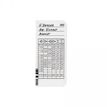 BÜRK MOBATIME Time Card Type 2-5 F.K975 (B01820400400) - 100 darabos csomag