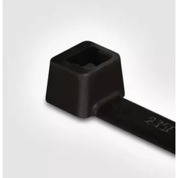 HellermannTyton T18L kábelkötöző, poliamid 6.6, fekete, 205 x 2,5 mm, 100 darabos csomag (111-02110)