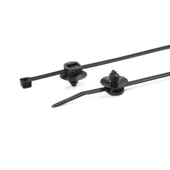 HellermannTyton T30RFT5-PA66HS/PA66HIRHS-BK(500) kábelkötöző 150x3,5 mm fekete (500 darabos csomag)