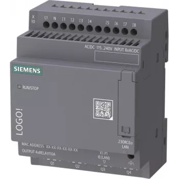 Siemens LOGO! 230 RCEo alapmodul kijelző nélkül AC/DC 6ED1052-2FB08-0BA3