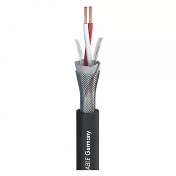 Sommer Cable SC-Primus mikrofonkábel, 2 x 0,50 mm², PVC Ø 6,7 mm, fekete, méterárú (200-0151)