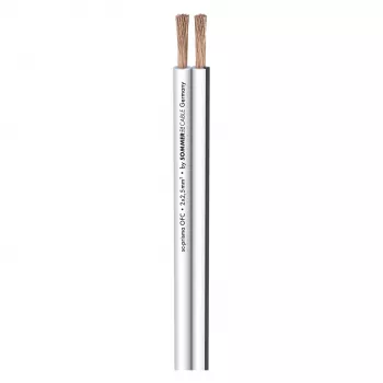 Sommer Cable SC-Prisma hangszórókábel, 2 x 2,50 mm², PVC 9,1 x 4,3 mm, fehér (401-0250-WS)