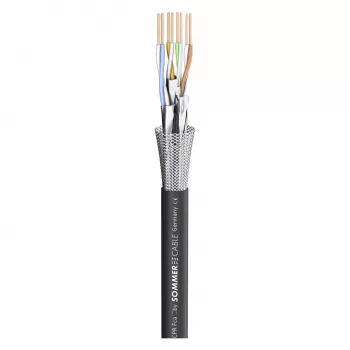 Sommer Cable SC-Mercator CAT.7 PUR hálózati kábel, PUR, Ø 6,4 mm, fekete, méterenként értékesítve (581-0071)