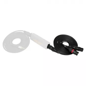 Sommer Cable SC-Peacock MKII DMX-adapterkábel, 2 x 0,22 mm², XLR-dugó 3 pólusú XLR-aljzatra 5 pólusú, HICON, fekete, 5 m (PCGU-0500-SW)