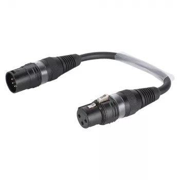 Sommer Cable adapterkábel, XLR-aljzat 3 pólusú XLR-dugóra 5 pólusú, fekete, 0,15 m (B2FAU0015-SW)