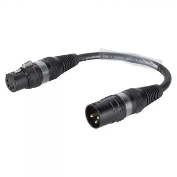 Sommer Cable adapterkábel, XLR-dugó 3 pólusú XLR-aljzatra 5 pólusú, fekete, 0,15 m (B2WSU0015-SW)