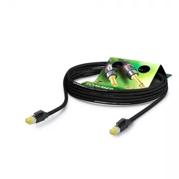 Sommer Cable SC-Mercator CAT.7 PUR hálózati kábel, 8 x 0,14 mm², RJ45–RJ45, HIROSE, fekete, 20 m (P7HS-2000-SW)