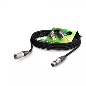 Sommer Cable SC-Primus mikrofonkábel, 2 x 0,50 mm², XLR-aljzat 3-pólusú XLR-dugó 3-pólusúra, NEUTRIK, fekete, 30 m (PRMFU3000-SW)