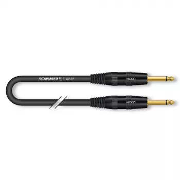 Sommer Cable SC-Spirit LLX 6,0 m hangszerkábel TS/TS mono fekete