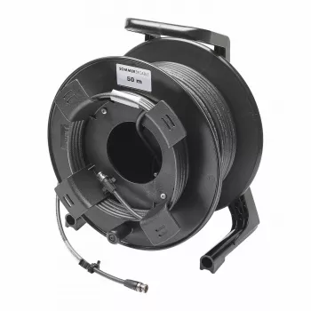 Sommer Cable SC-Vector PLUS 1.2/4.8 DZ videókábel kábeldobon, BNC-dugó BNC-dugóra, NEUTRIK, fekete, 50 m (DZGXG5000-SW-SW)