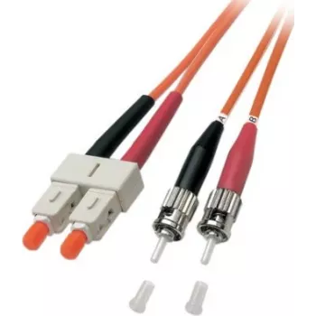 EFB Elektronik ECOFIBER duplex optikai patch kábel SC-ST, OM2 50/125 µm, LSZH, 15 m, narancssárga
