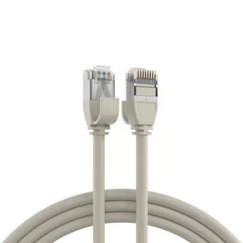 EFB Elektronik RJ45 patch kábel Cat.6A U/FTP TPE 4mm Ultraflex szürke 3m