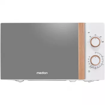 Medion Life MD 10596 szóló mikrohullámú sütő, 20 L, 700 W, fehér